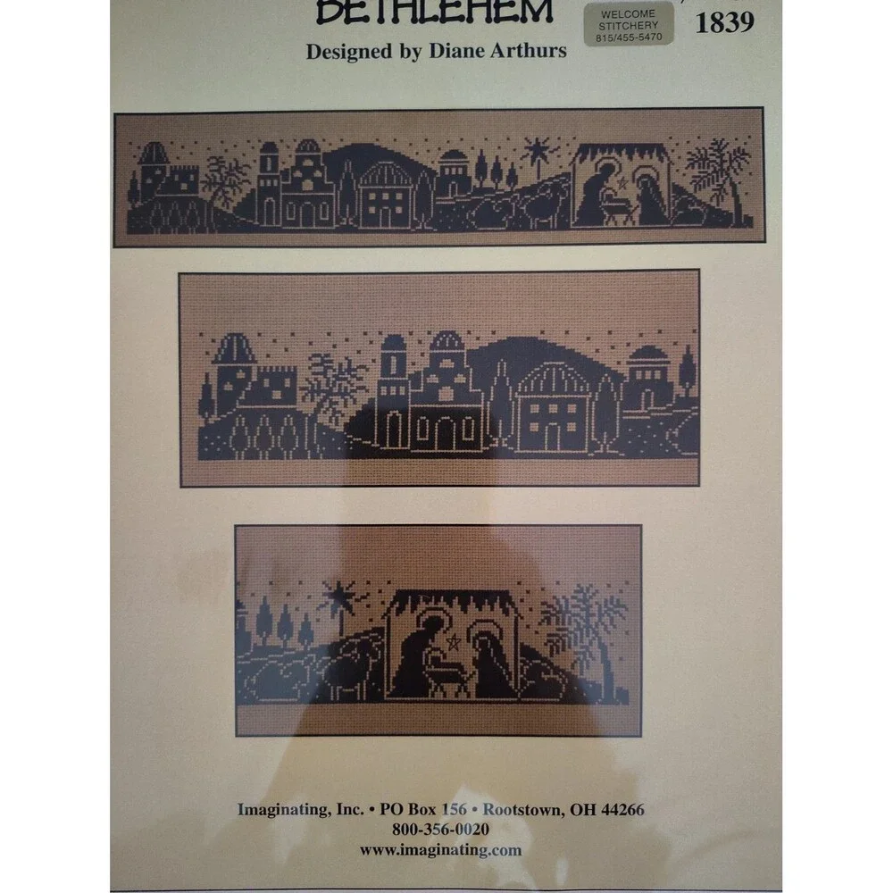 Imaginating BETHLEHEM Cross Stitch Pattern Chart Diane Arthurs 1839 Silhouette